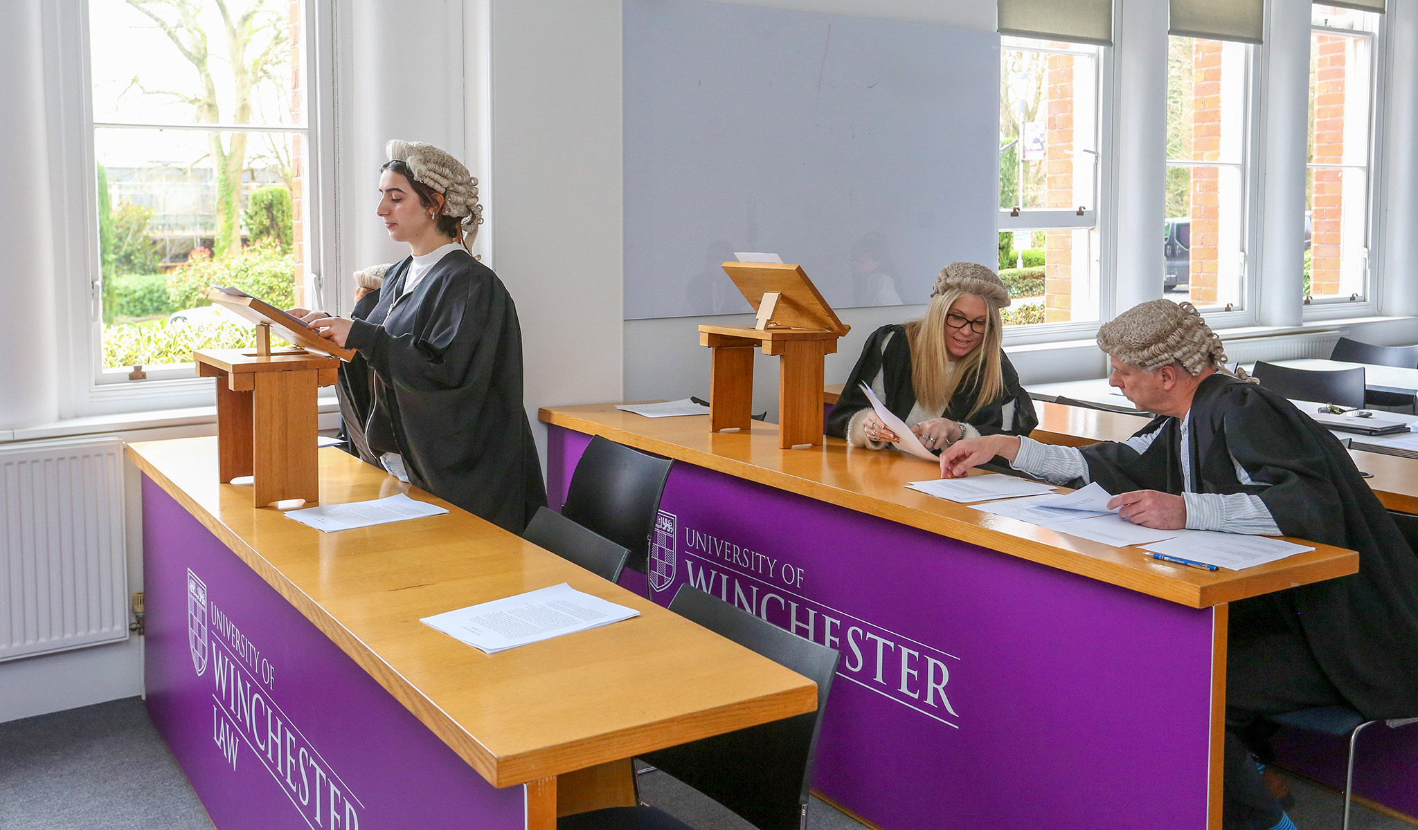 Students in the Moot Court